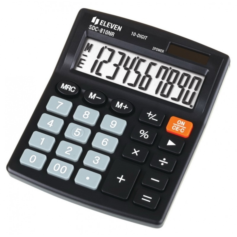 Калькулятор ELEVEN 10-ти розрядний 125×105×20 мм (SDC810NR)