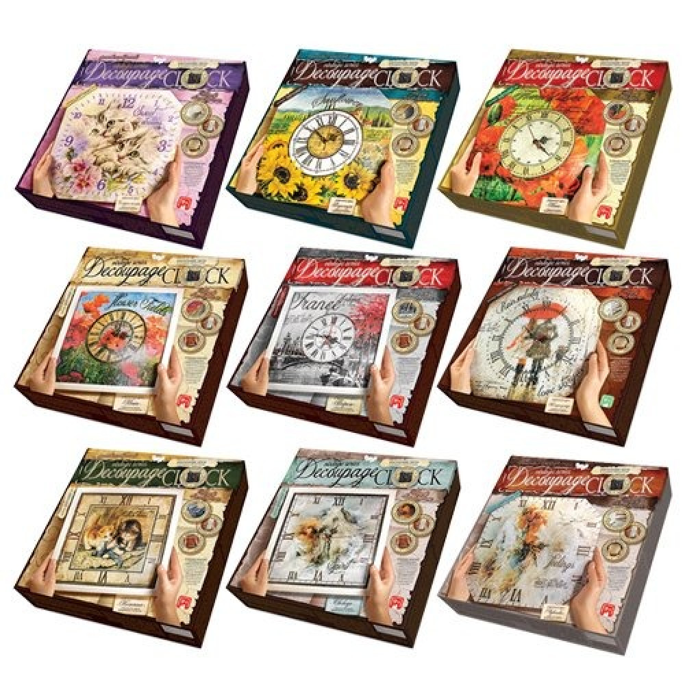 Комплект креативної творчості "Decoupage Clock" DT250D