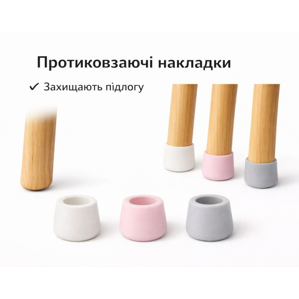 Комплект ARINWOOD Ведмедик Box Сірий однотонний (столик з ящиком + стілець) 08-025G-BOX