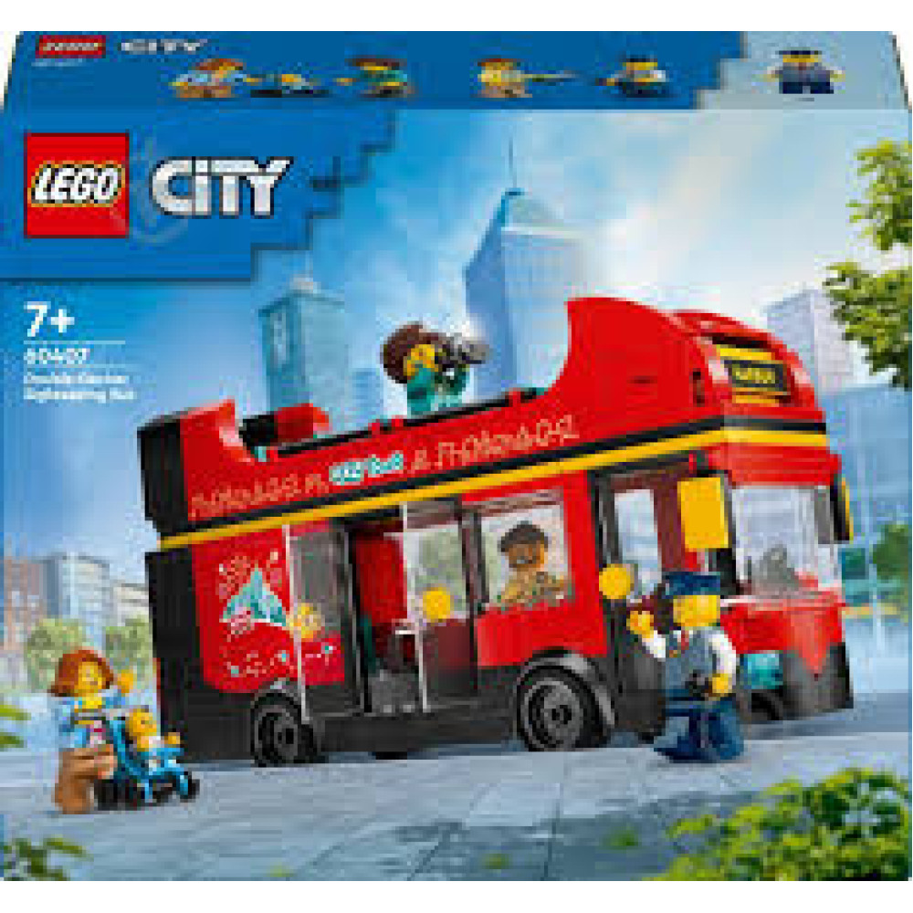 Конструктор Червоний двоповерховий екскурсійний автобус 384 дет LEGO City 82894