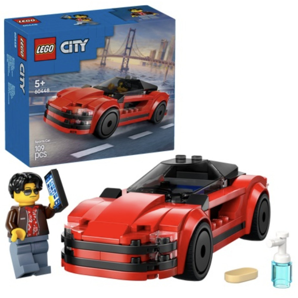 Конструктор Червоний спортивний автомобіль 109 дет LEGO City 12403