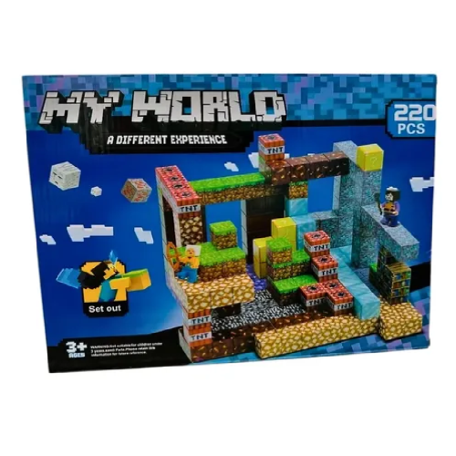 Конструктор магнітний "Minecraft",220дет 8245 32*27см