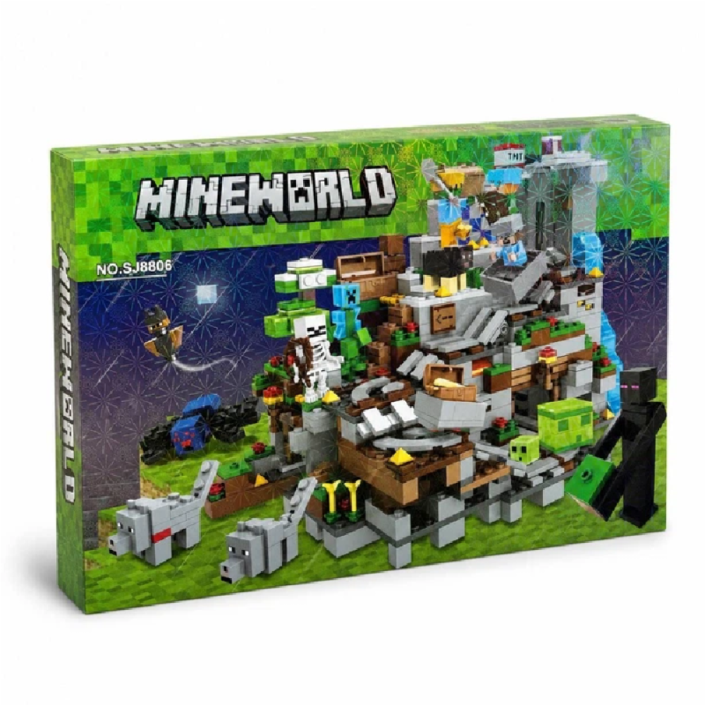 КОНСТРУКТОР  Майнкрафт  Mineworld SJ8806 «Шахта пригод» у стилі Minecraf