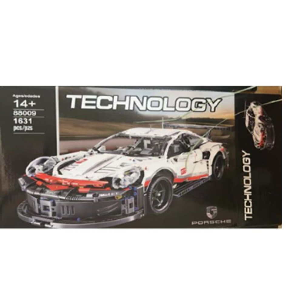 Конструктор машинка технік Porsche 911 RSR Racing Vesion Technology на 1631 деталь1:10 Порше