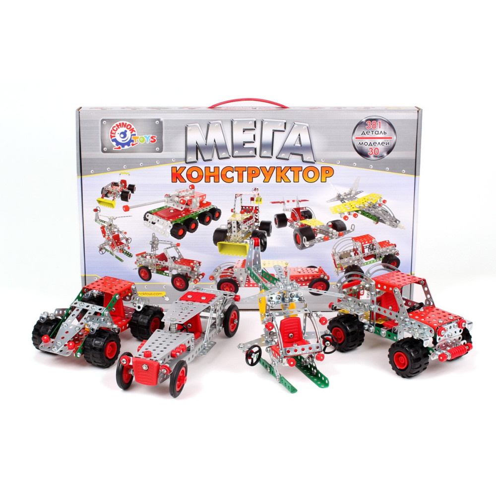 Конструктор металевий "Мегауніверсал в картонні коробці ТехноК", арт.4364