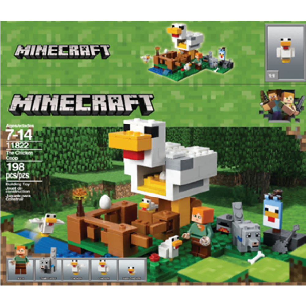 КОНСТРУКТОР MINECRAFT 198 дет 11822