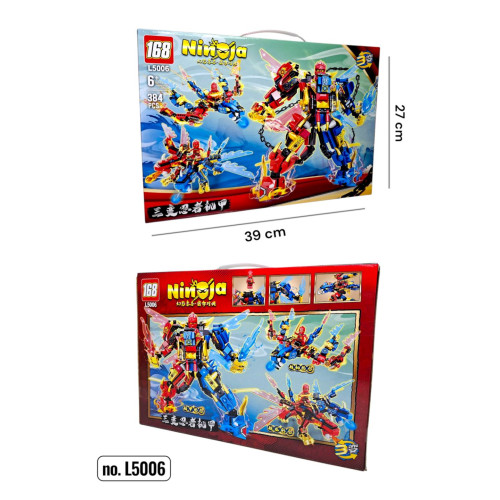 КОНСТРУКТОР NINJAGO L5006 (384 ДЕТАЛЕЙ)