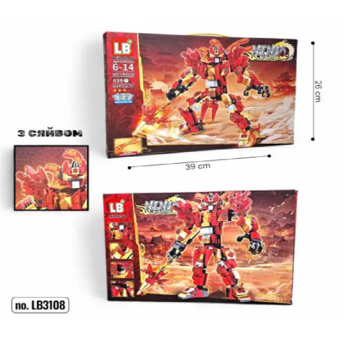 КОНСТРУКТОР NINJAGO LB3108 (439 ДЕТАЛЕЙ)