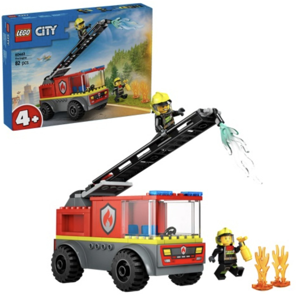 Конструктор Пожежна машина з драбиною 82 дет LEGO City 84694