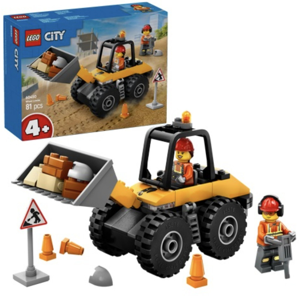 Конструктор Жовтий будівельний автонавантажувач 81 дет LEGO City 84687