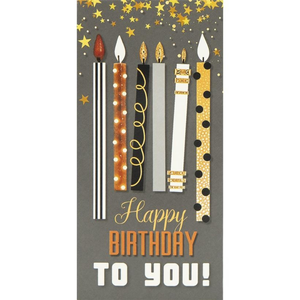 Конверт для грошей вітальний "Happy birthday to you!" КВ 24-167 (125052)
