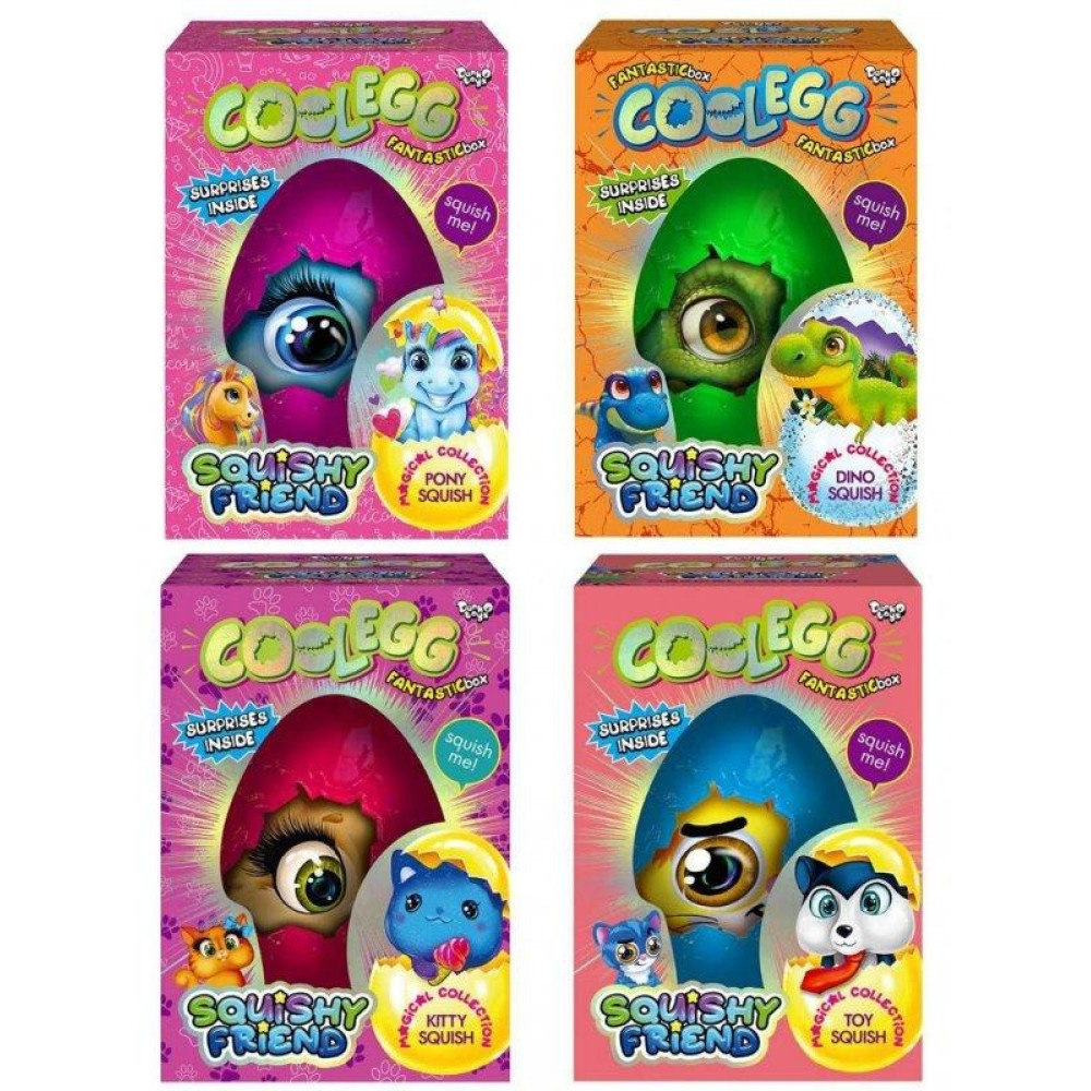 Креативна творчість "Cool Egg" яйце велике (4) CE-01-01,02,03,04