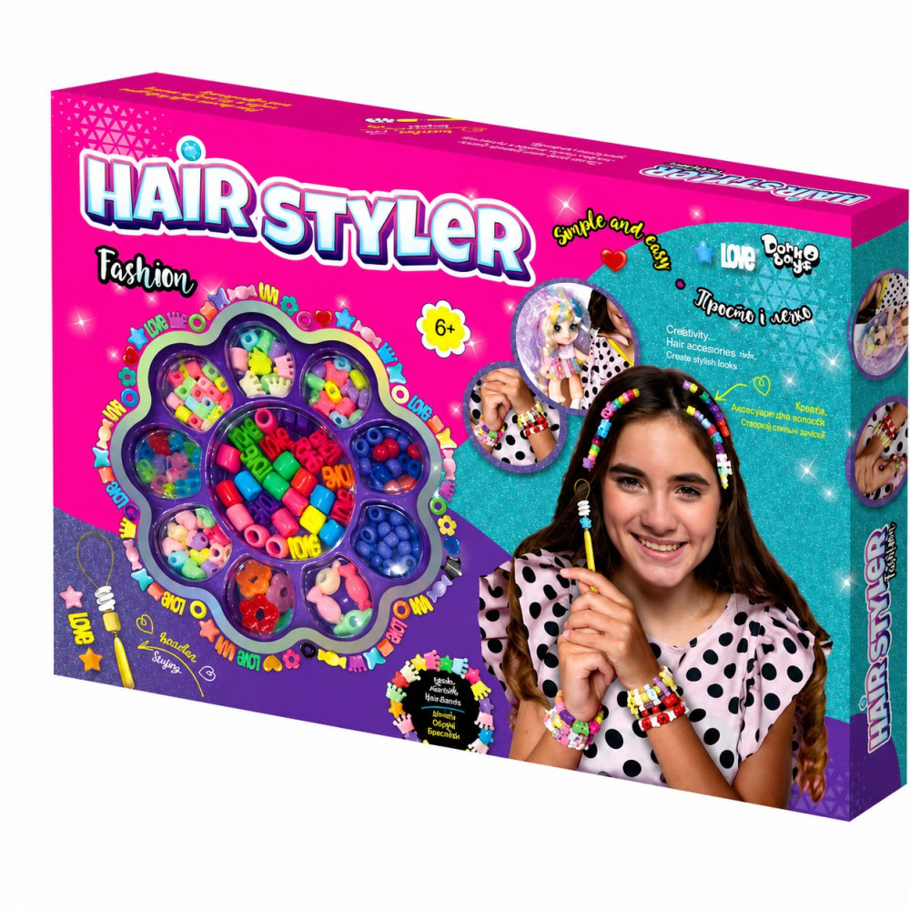 Креативна творчість "Hair Styler. Fashion" середній набір (10) HS-01-04
