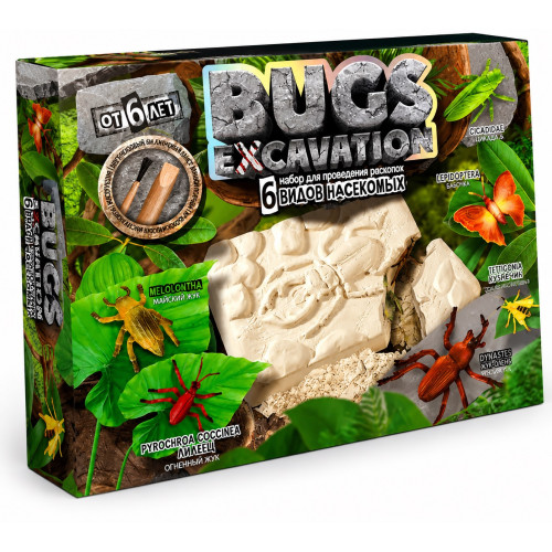 Креативна творчість для проведення розкопок "BUGS EXCAVATION" жуки укр (6) BEX-01-05U,06U