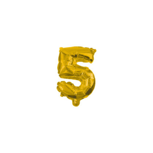Кулька фольгована metallic gold 10cm № 5