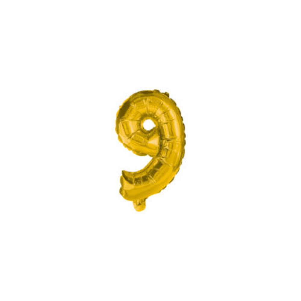 Кулька фольгована metallic gold 10cm № 9