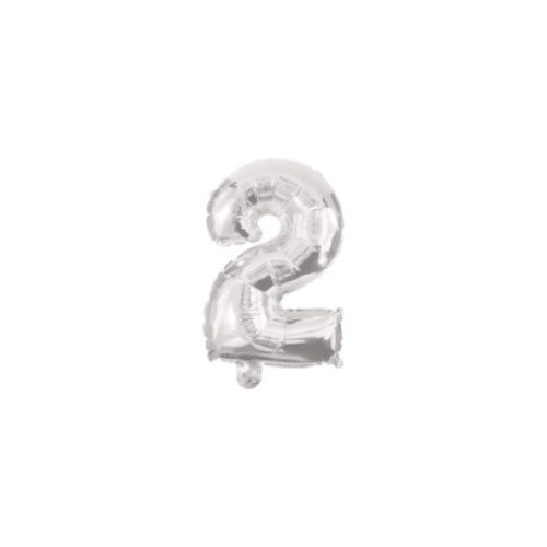 Кулька фольгована metallic silver 10cm № 2