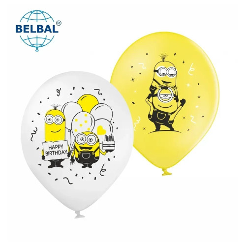Латексні кульки Belbal "Посіпаки міньони", 30 см 12" (25 шт.) 14243