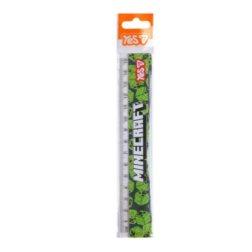 Лінійка Yes 15 см "Minecraft Slug" 370692