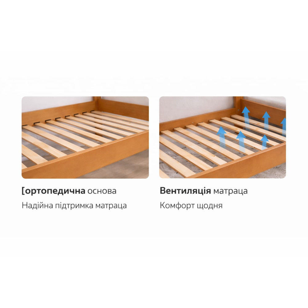 Ліжко Privat під матрац 2000×900 висота 430 мм (вартіст без підліжкових шухляд)