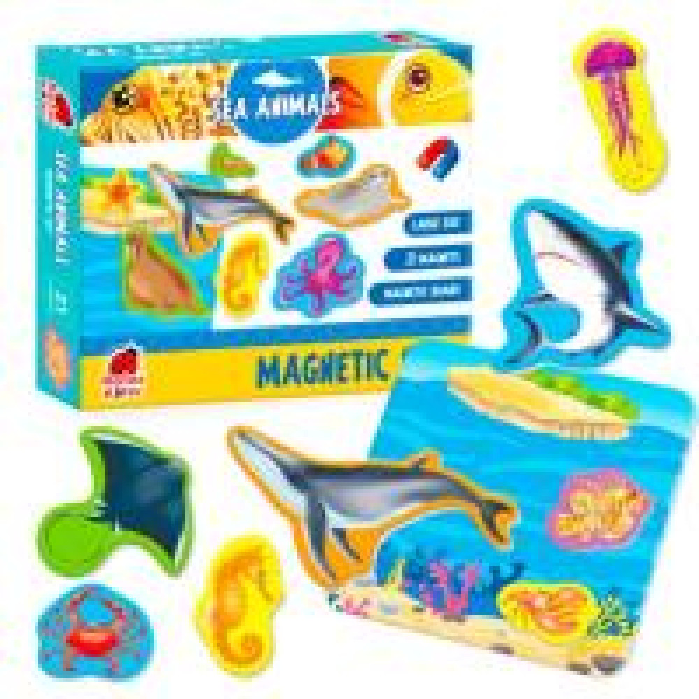 Magnetic set "Sea life" with board    RK2090-05