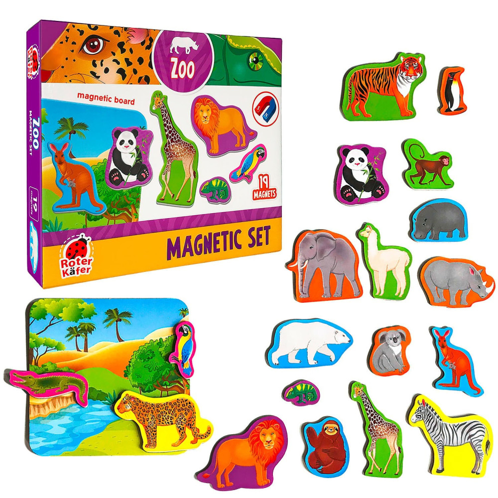 Magnetic set "Zoo" with board RK2090-02