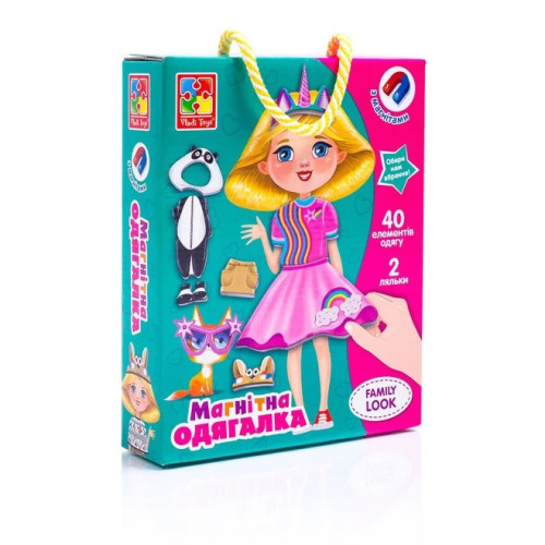 Магнітна гра-одягалка "Family  look" VT3702-21 (укр)