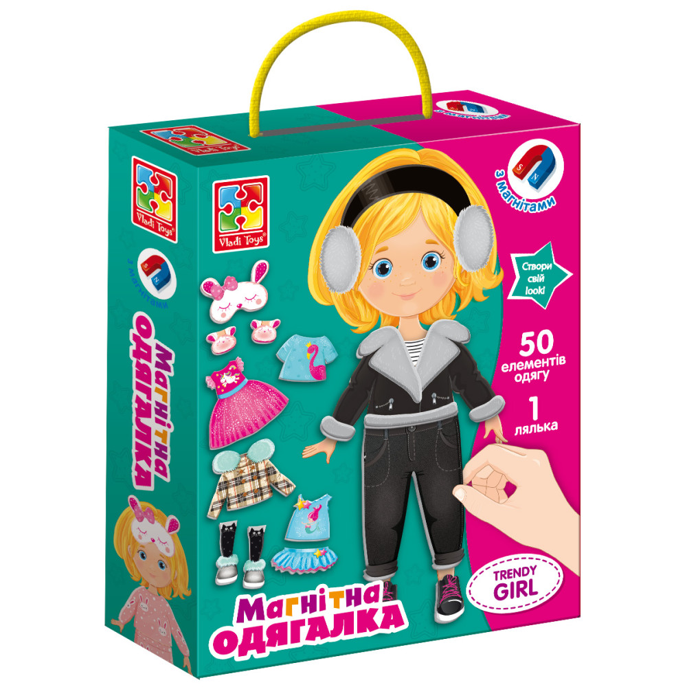Магнітна гра-одягалка "Trendy girl" VT3702-23 (укр)