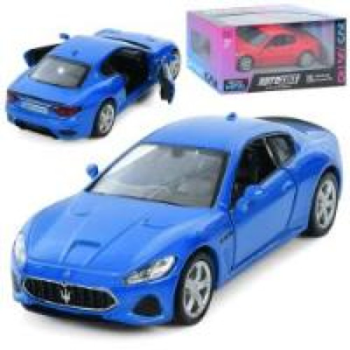 Машина AS-3106 (48шт) АвтоСвіт, Maserati Gran Turismo MC 2018, метал, інерц, 12см, відчиняються двері,гумові колеса, 2 кольори, в кор-ці, 15,5-7-7см