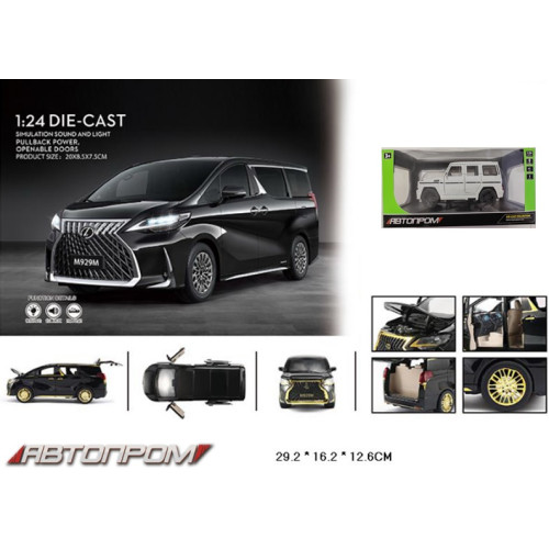 Машина мет. АВТОПРОМ арт. AP7716 (12шт) 1:24,3 кольори,батар, світ., звук, двері відкр., короб.29*16*12,6см