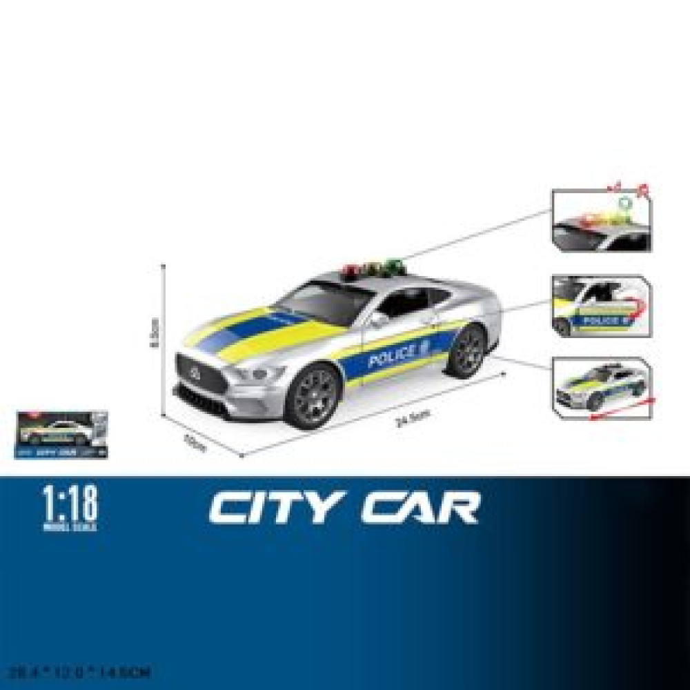 Машина POLICE арт.WY1162F (36шт/2) батар.свiтло,звук,короб.28,4*12*14,5см