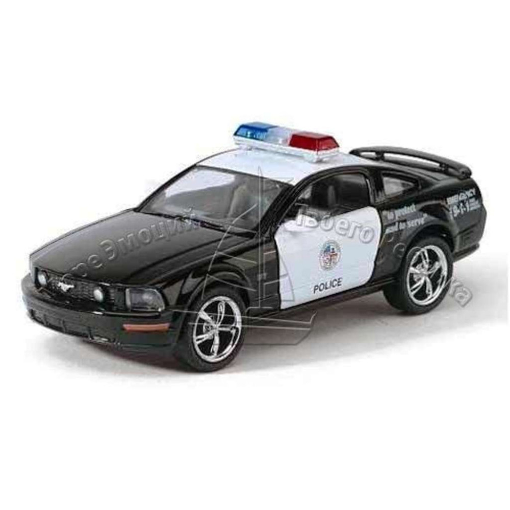 Машинка KT5091WP KINSMART (24шт) інерція, 1:42 FORD MUSTANG GT POLICE 2006, в коробці