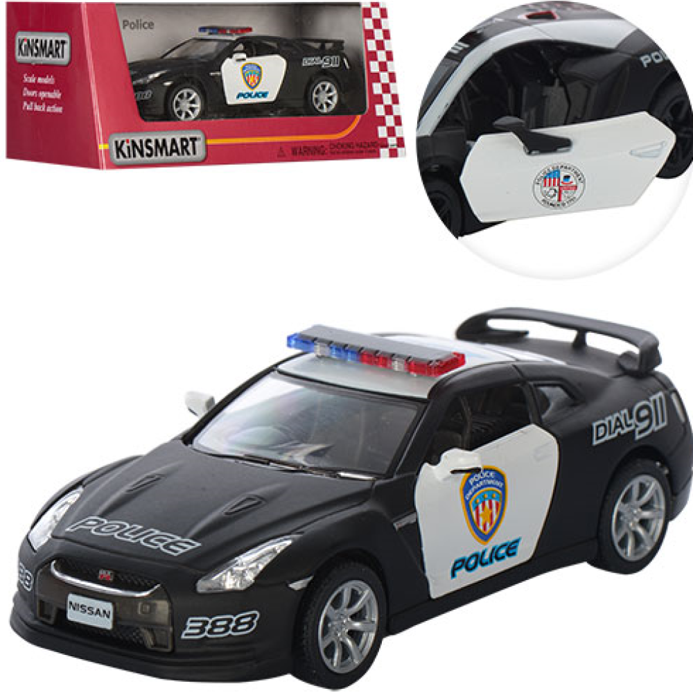 Машинка KT5340WP Nissan (24шт) метал, інер-я,12см, 1:38, рез.кол, відкрив двері, в кор-ці,16-7-8см