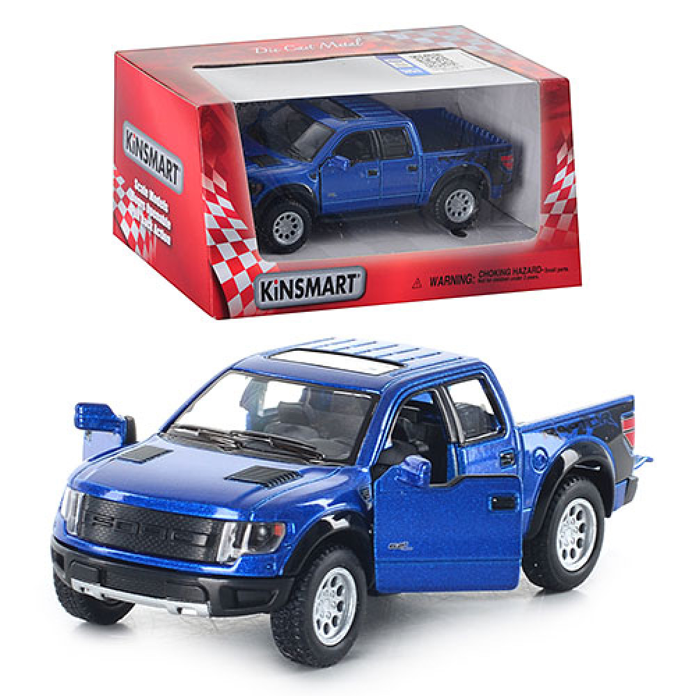 Машинка KT5365 W (24шт) Ford F-150 Raptor металл, инер-я, в кор-ке, 16-8-7,5см