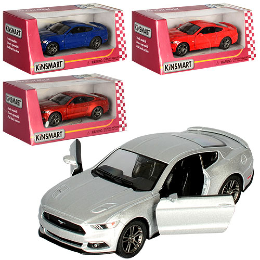Машинка KT5386W Ford (24шт) металл,инер-я,12см,1:38,откр.двери,рез.колеса,4цвета,в кор-ке,16-7-8см