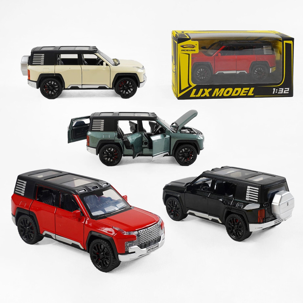 Машинка W 32142 (72) 4 кольори, металопластик, масштаб - 1:32, рухомі деталі, інерційний механізм, прогумовані колеса, в коробці, ВИДАЄТЬСЯ ТІЛЬКИ МІК