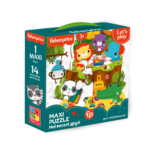 Maxi puzzle "Fisher Price. Мої веселі друзі" VT1711-10 (укр)