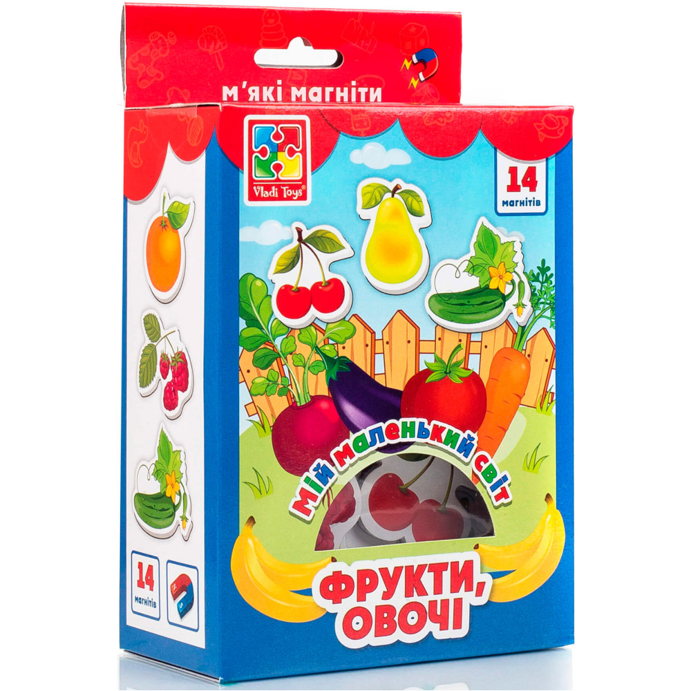 Мій маленький світ на магнітах "Фрукти,Овочі" (укр)