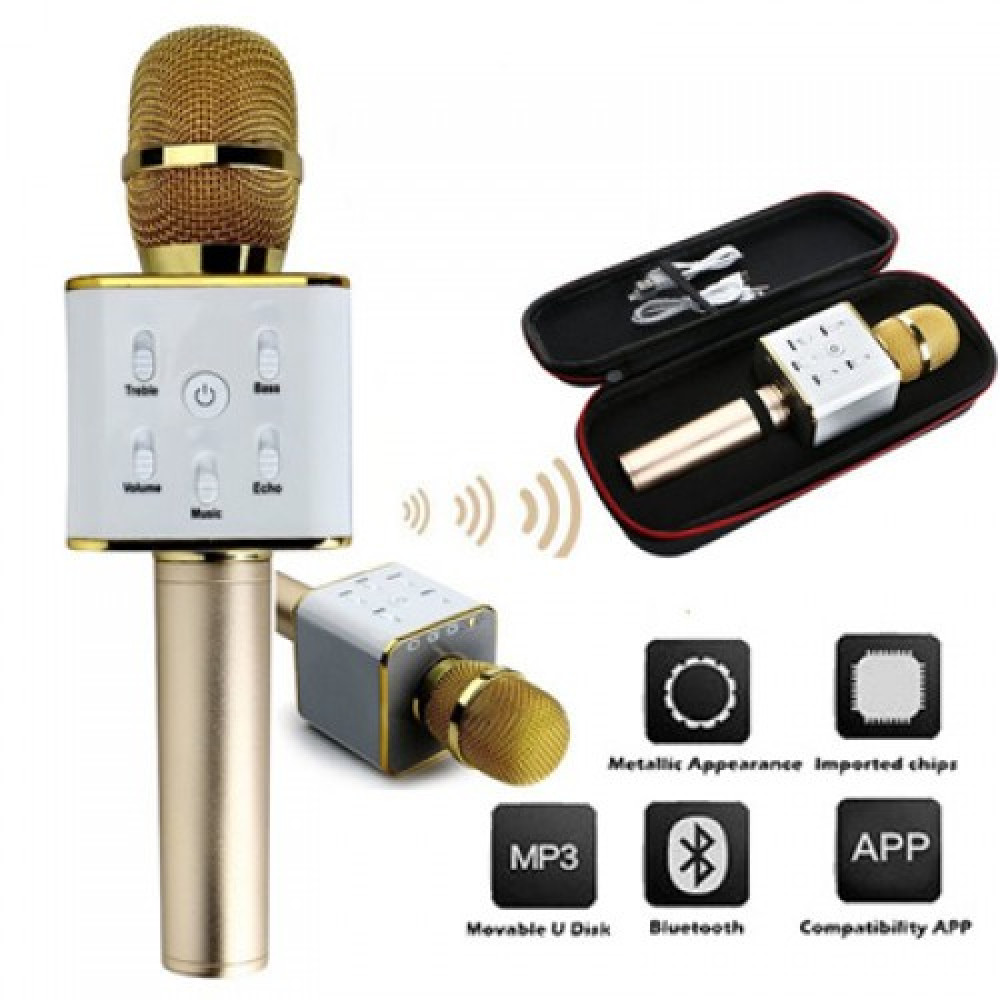 Мікрофон (40шт) акум, 25см, USB, Bluetooth, мікс кольорів, в коробці, 28-11,5-7см