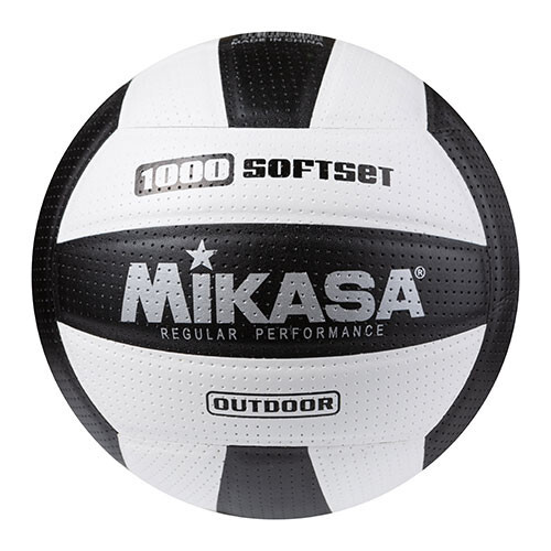 М'яч волейбольний Mikasa 1000 SoftSet, чорно/білий