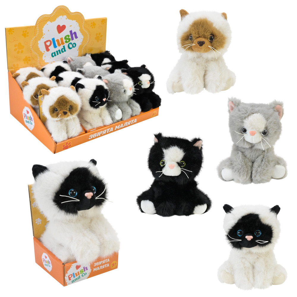 М'яка іграшка Plush and Co арт. PLC25016 (144шт) 13 см 12шт в дисплей боксі 4 види, кор. 9*8*13см, в диспл.боксі 38*26*14см