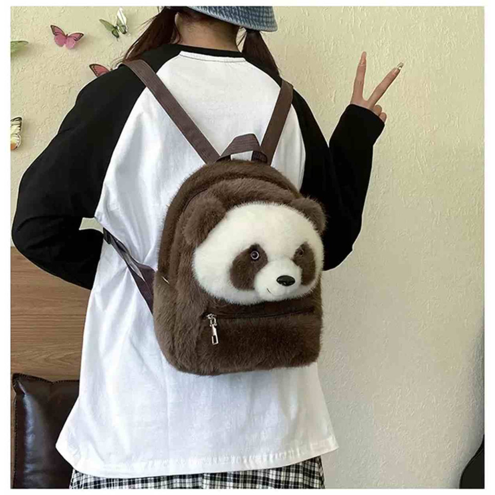 М'яка іграшка-рюкзак Коричнева Панда, 29*26см, ТМ Dreamtoys Bag15