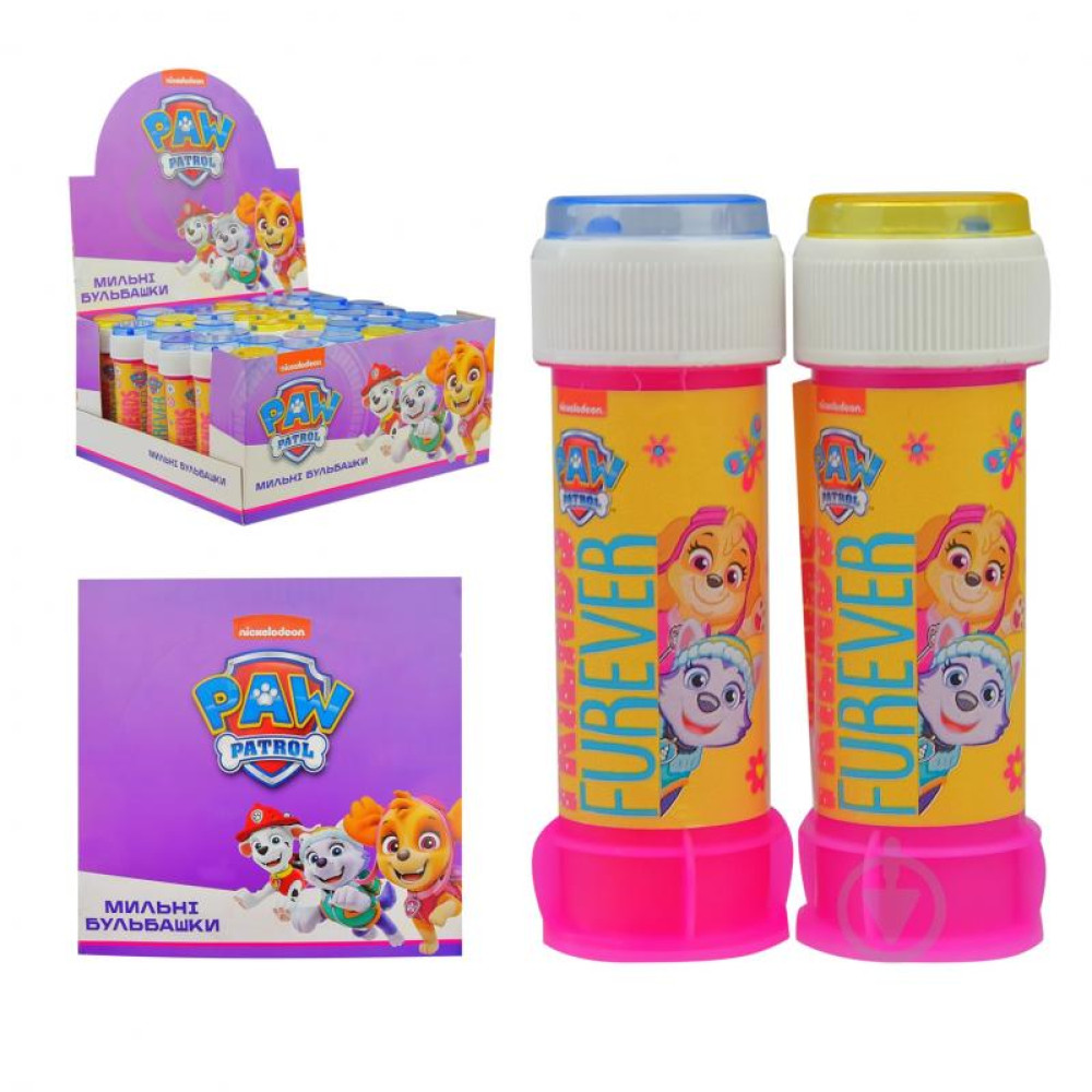 Мильні Бульбашки 60ml Мікс Видів (Paw Patrol - Friends (40шт/коробка)) КС-0069