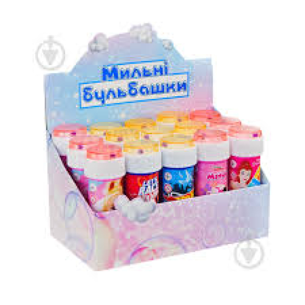 Мильні бульбашки арт. KC-0078 (270шт) 60 мл 6 видів по 40 шт у блоці