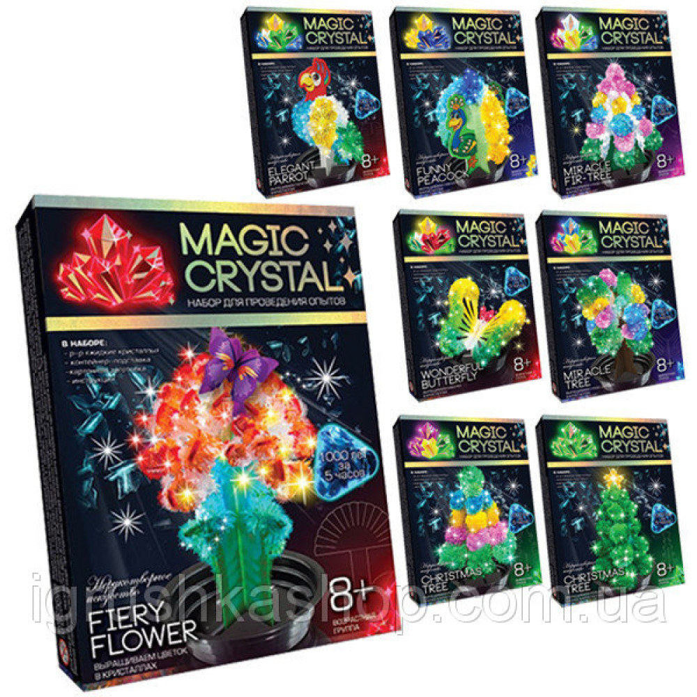 Набір для проведення дослідів "MAGIC CRYSTAL" (16шт), ОМС-01-01,02,03,04,05..08