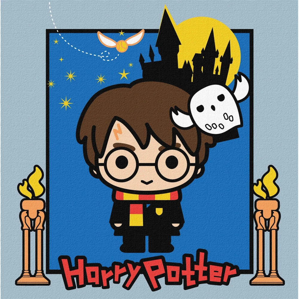 Набір для розпису по номерах для дітей WB "Harry Potter: Таємниці замку" 25х25см KHO1367