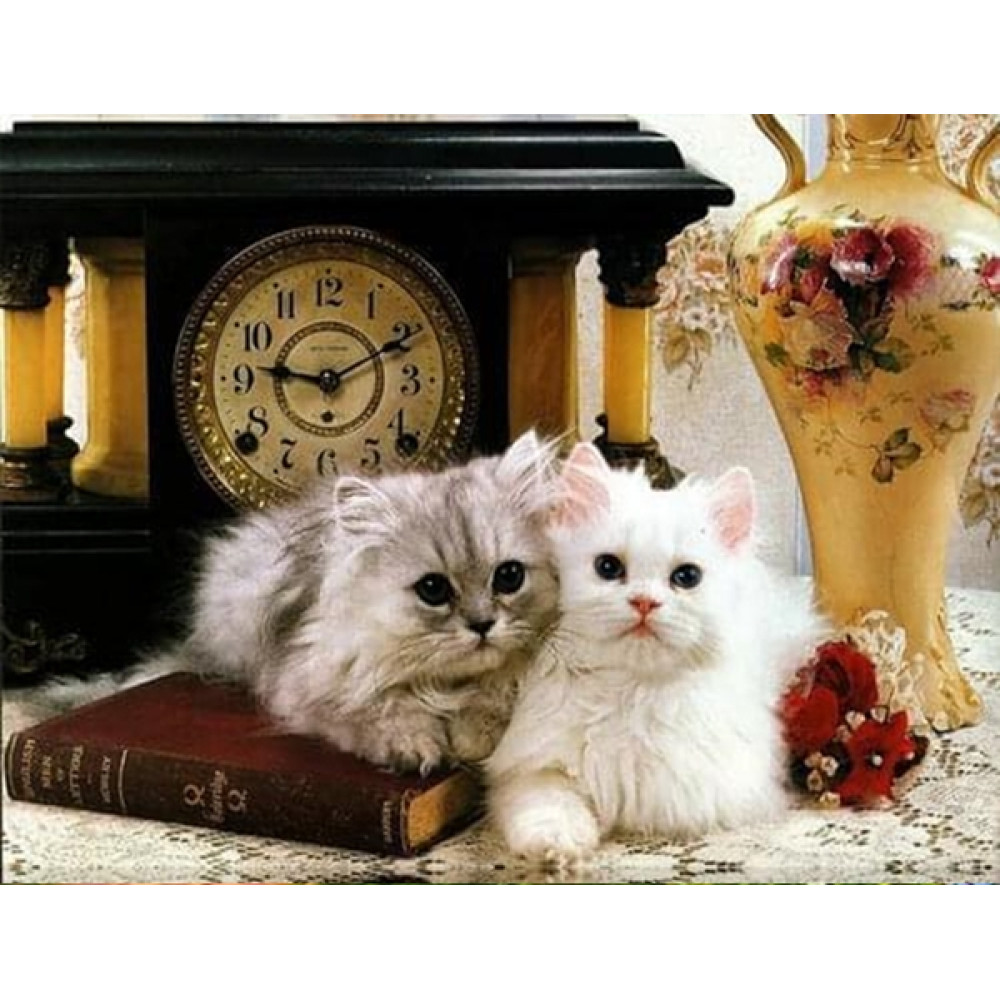 Набір для творчості зі стразами на картоні 5D "Пухнасті друзі" 21*25 см (JA20928)