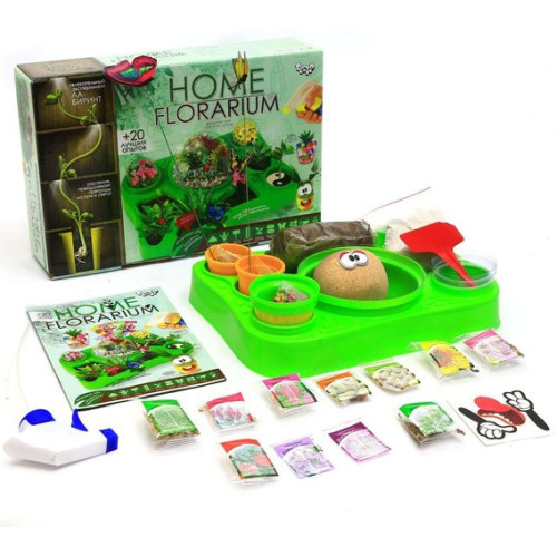 Набір для вирощування рослин "HOME FLORARIUM" укр (5шт)HFL-01-01U