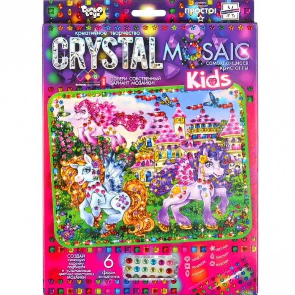 Набір креативної творчості "CRYSTAL MOSAIC KIDS"CRMk-01-01-10