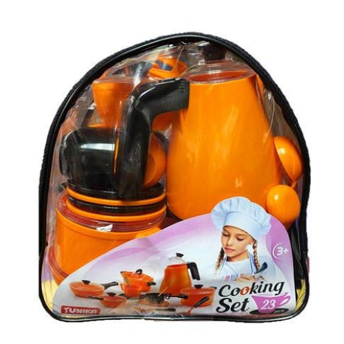 Набір посуду "Cooking Set" Помаранчевий (23 пр) YU-P23N
